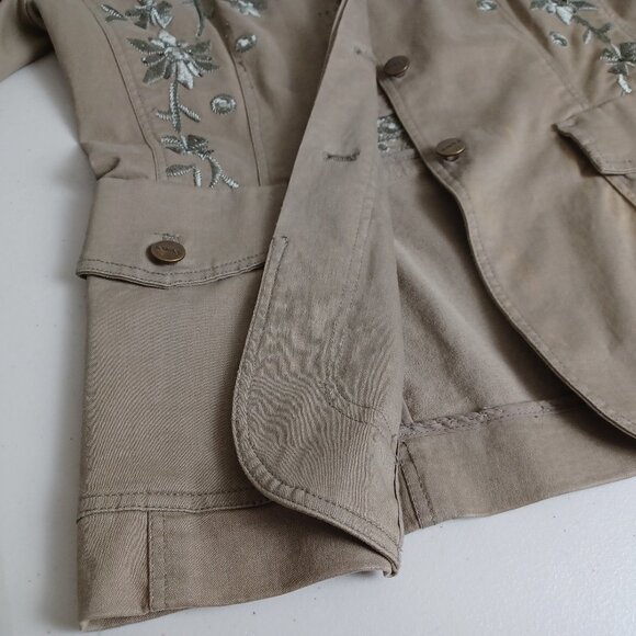 Votre Nom Jeans Beaded Embroidered Blazer Jacket - Picture 7 of 16